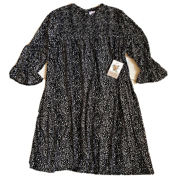 Siren Lily Dresses & Skirts - Siren Lily Black & White Polka Dot Stretch Dress. NWT Size 3X Workwear Boho